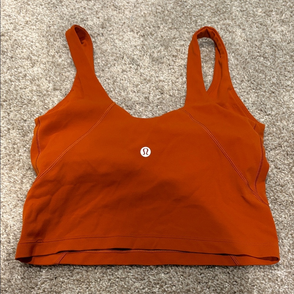 lululemon athletica Orange Tank Top